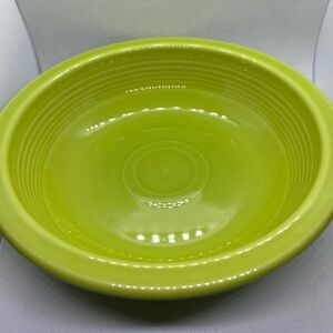 Fiestaware post 86 retired Lemongrass color Pasta Dish.